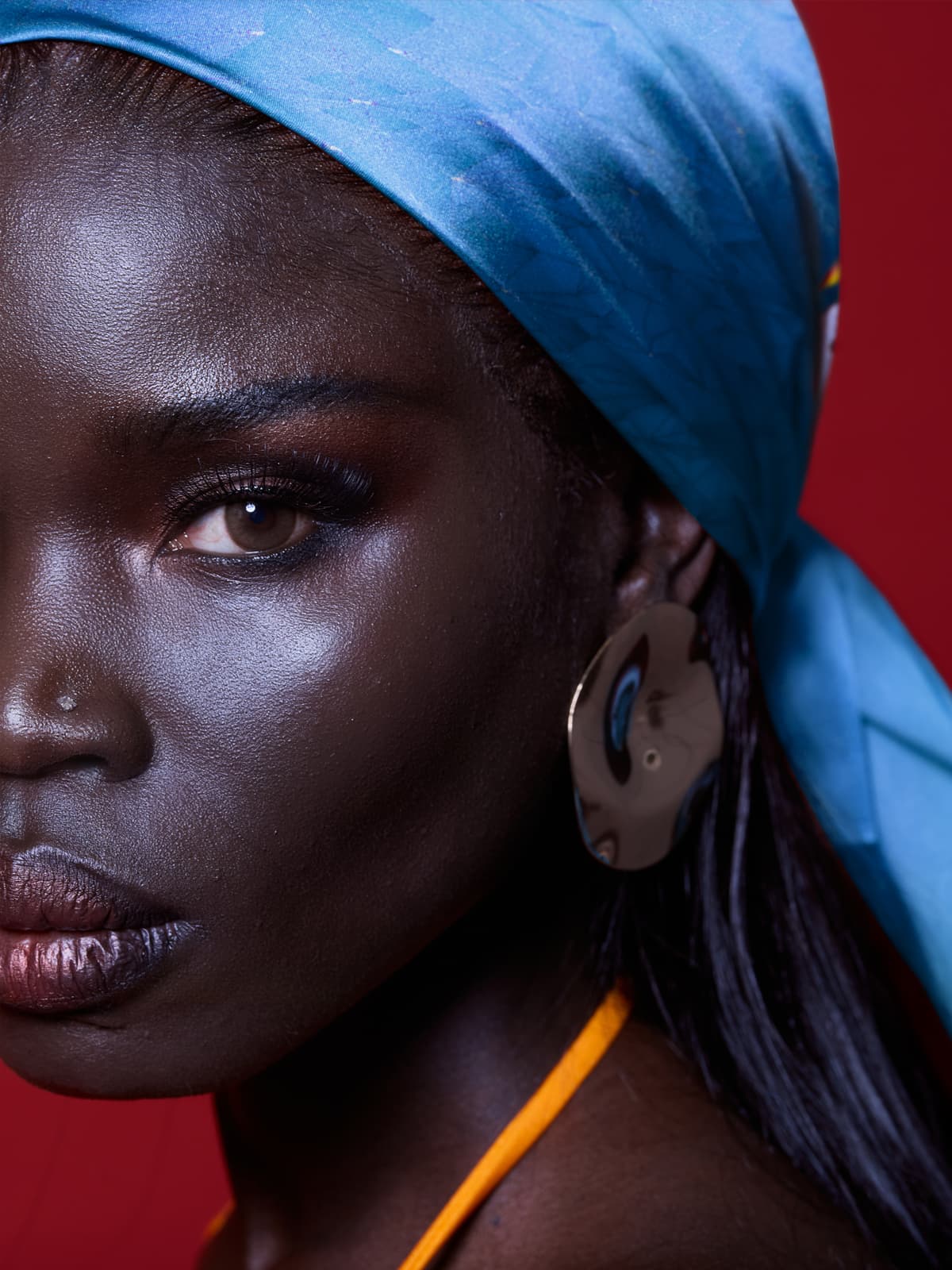 Luxury Azu print scarf by Thorny Devil Australia